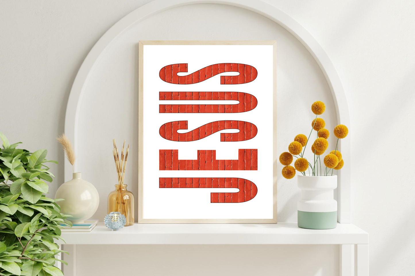 Christian JESUS Poster – Retro Wall Art Print | Digital Print