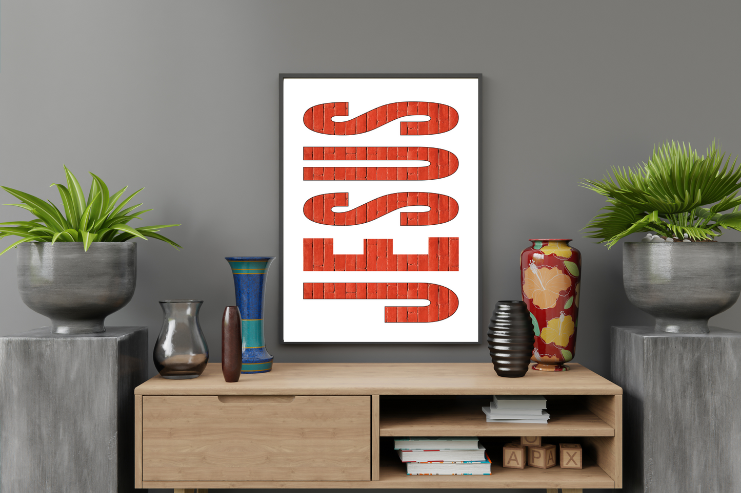 Christian JESUS Poster – Retro Wall Art Print | Digital Print