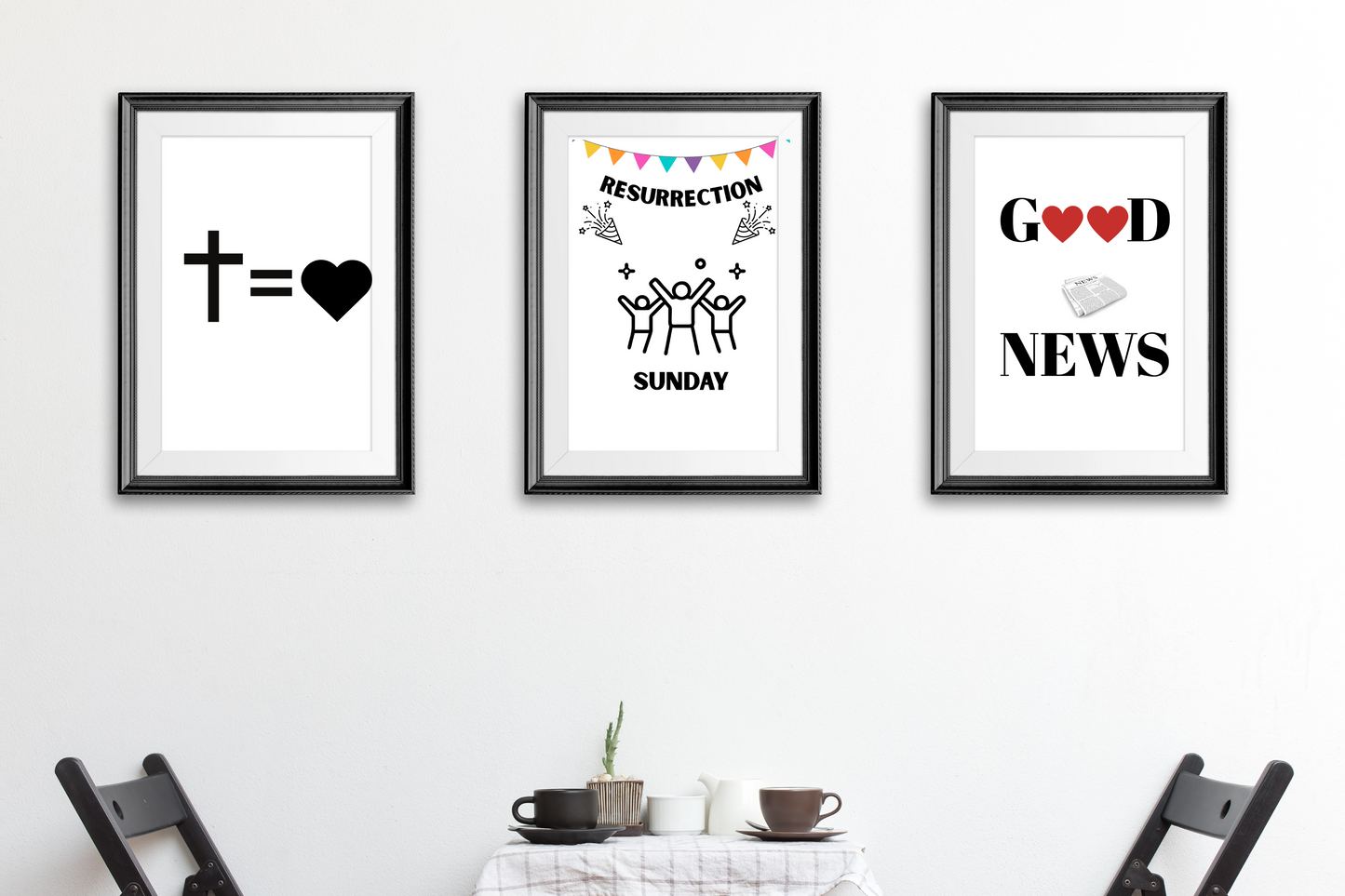 Easter Wall Art Printable Bundle – 15 Digital Posters with Uplifting Spring & Resurrection Themes