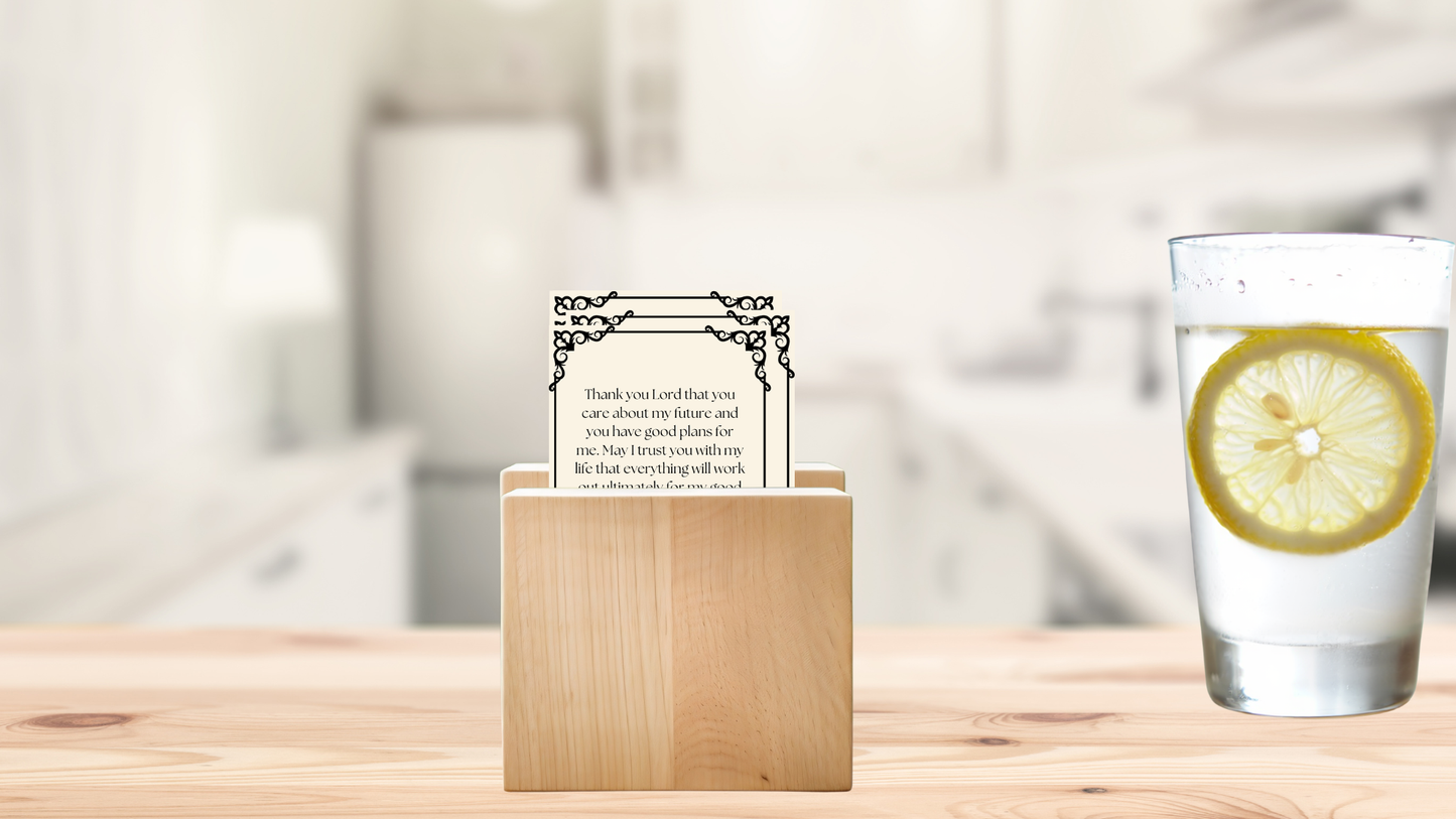 Printable affirmation and prayer cards set available as an instant digital download