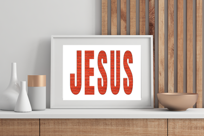 Christian JESUS Poster – Retro Wall Art Print | Digital Print