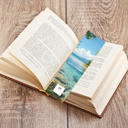 God’s Love Heals Printable Bookmark | Inspirational Bible Verse & Positive Prayer Quote Digital Print