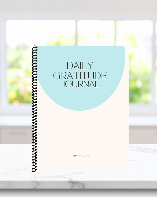 Christian gratitude journal in peaceful home kitchen setting — perfect for self-care, reflection, and spiritual growth.