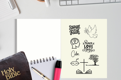 Scripture study book for reflection and journalling practice