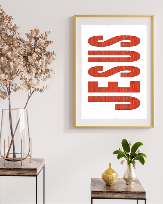 Christian JESUS Poster – Retro Wall Art Print | Digital Print