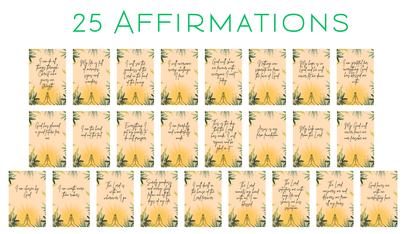 25 Christian Affirmation Cards | Digital Download