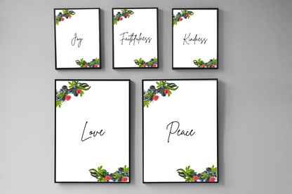 Fruit of the Spirit | Nine Page Bundle | Motivation | Digital Download