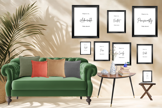 Philippians 4:8 scripture verse wall art printable