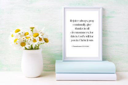 Rejoice Always Motivational Poster | Digital Download
