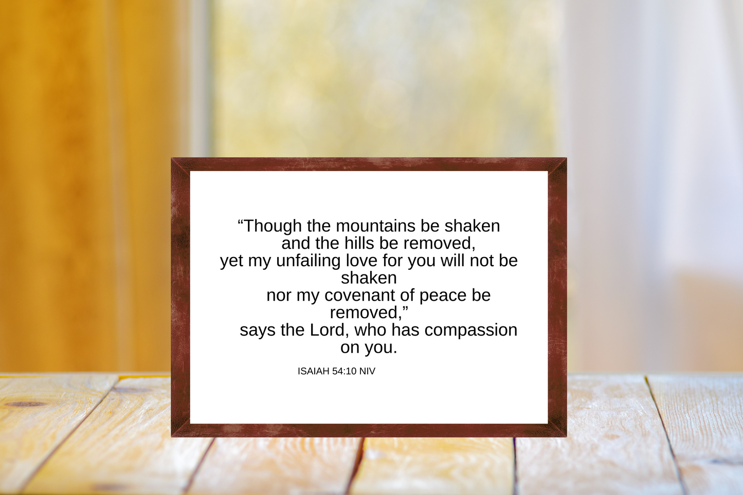 Isaiah 54 verse 10 |Encouraging Bible Verse | God's Unfailing Love | Covenant of Peace